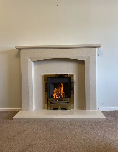 3111 Marisa Curve fireplace wit Paragon 3 slimline gas fire